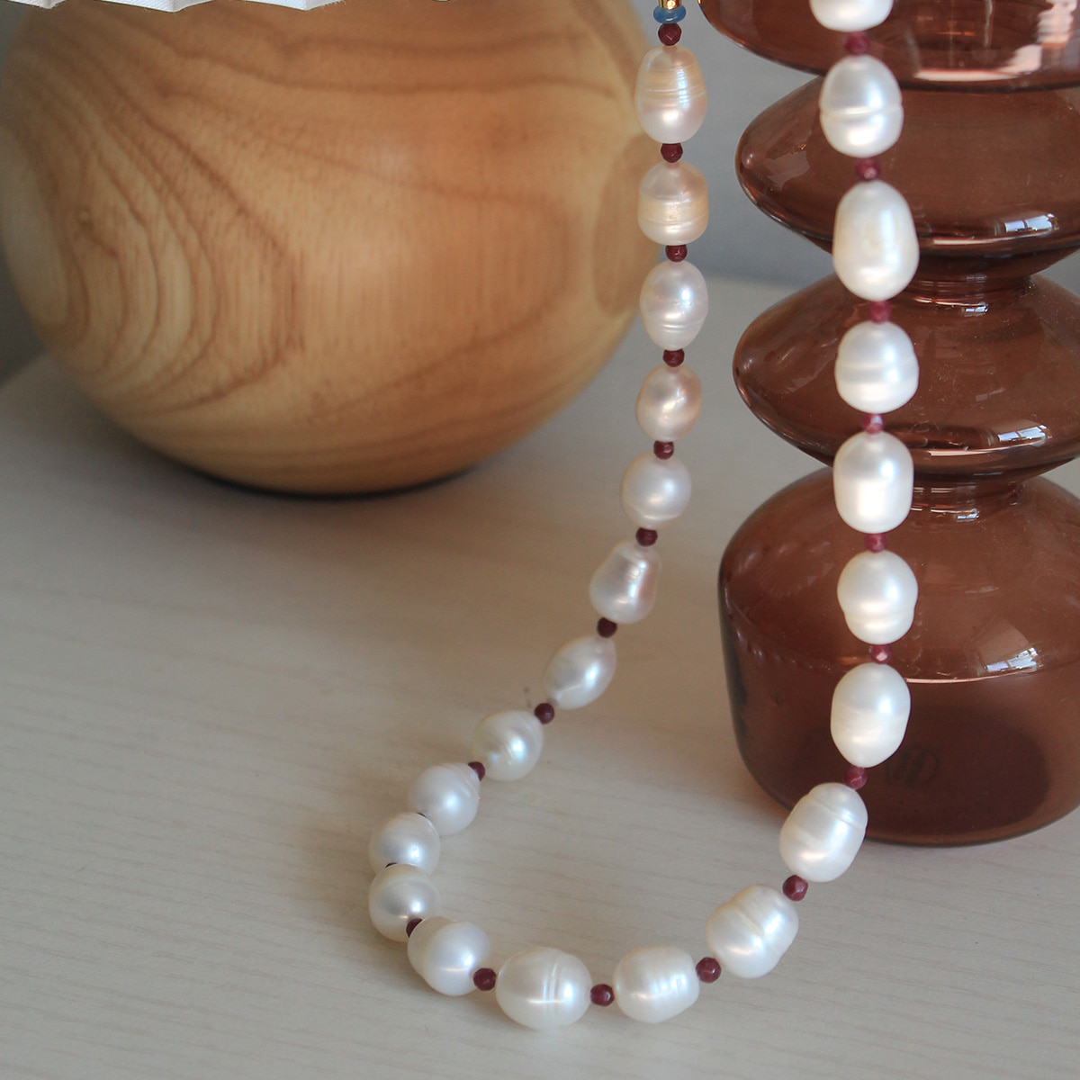 Oriental baroque pearl necklace오리엔탈 바로크 진주 목걸이